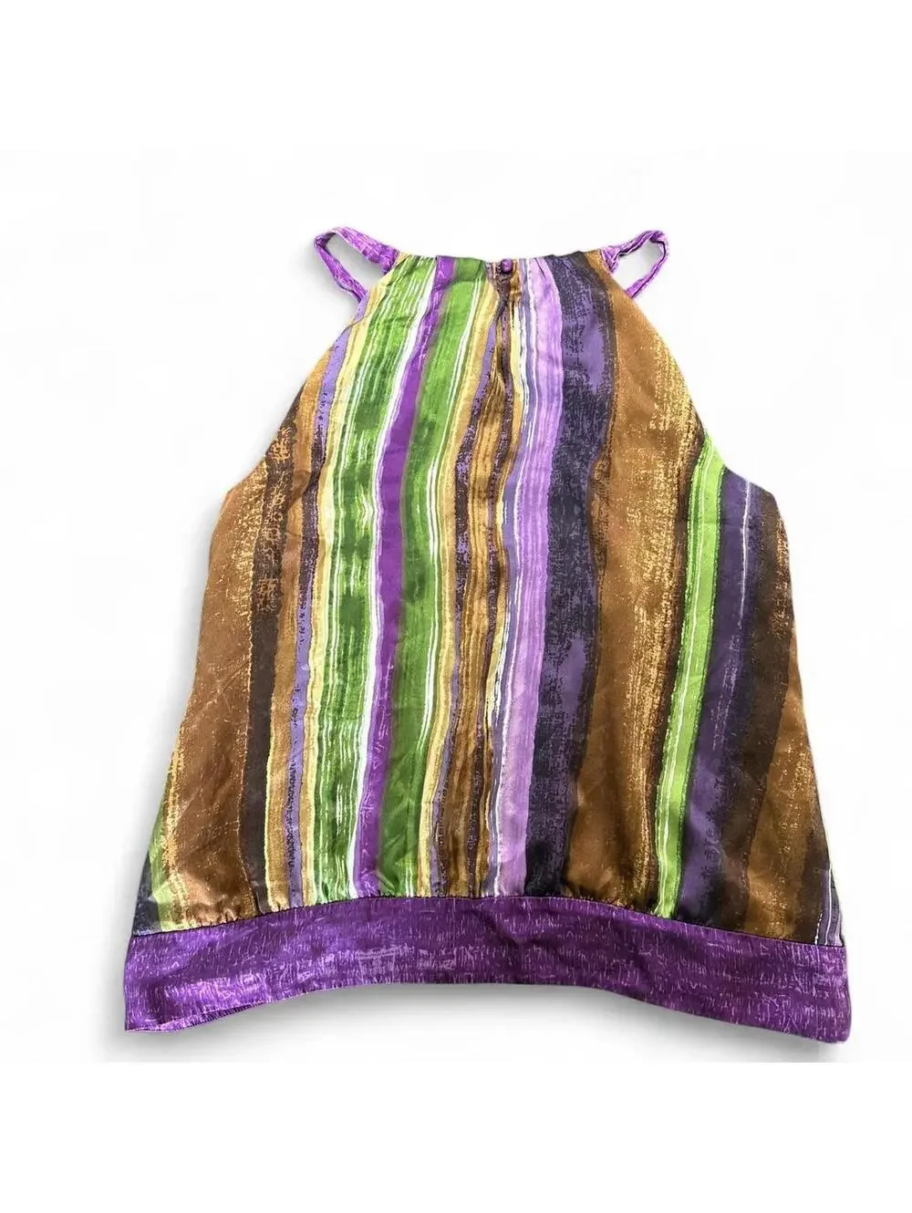 Ann Taylor Silk Striped Cami Top, Size M.